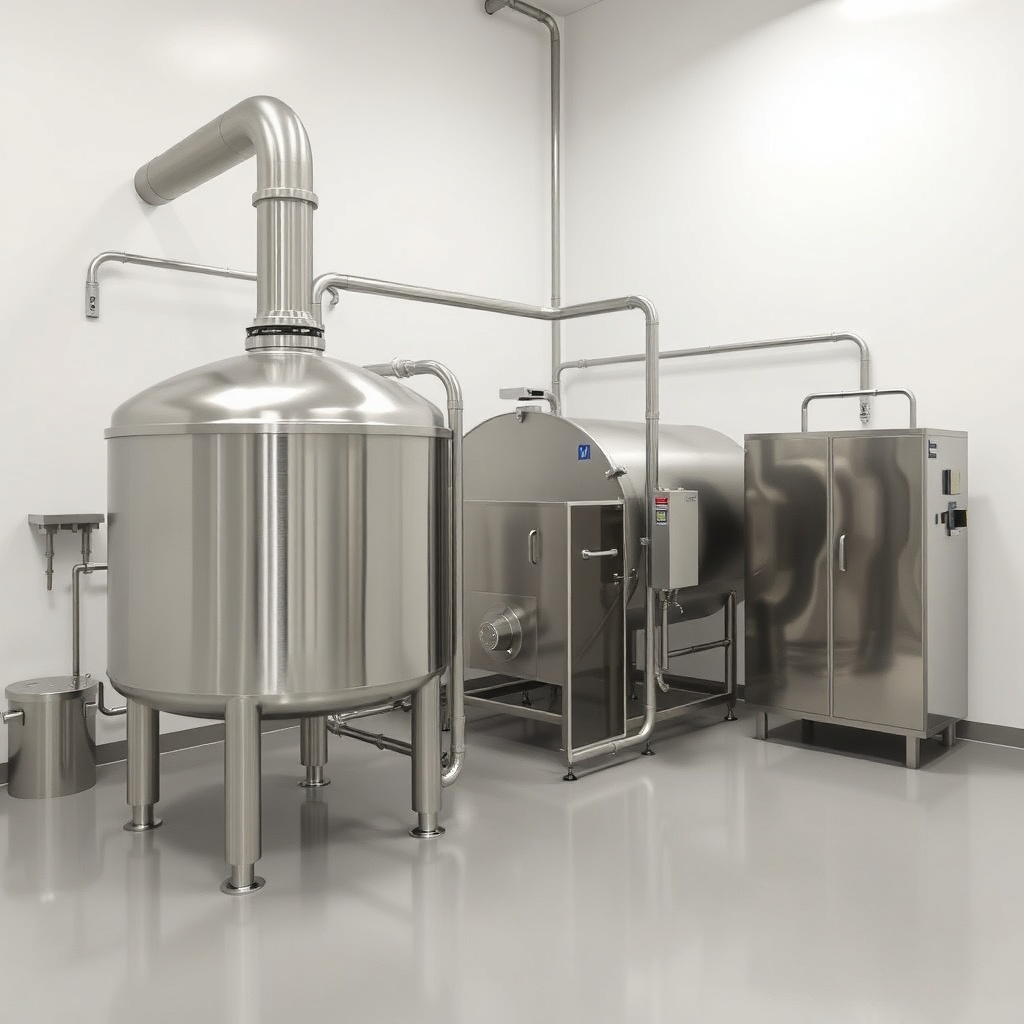 Nahaufnahme des Kessel-Brenner-Systems mit Edelstahlbrenner und Ascheauffangbehälter in ei